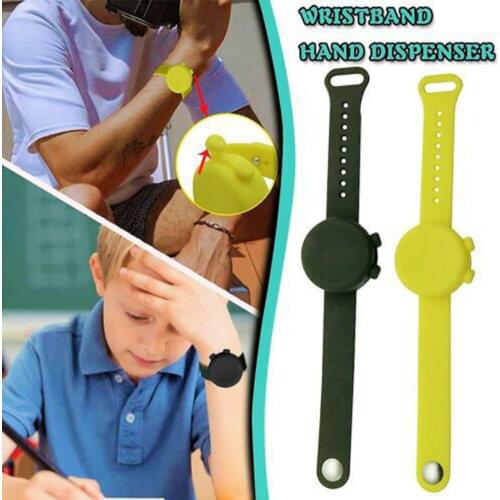 Hand Sanitizer Bracelet Silicone Refillable Gel Soap Lotion Dispenser Wristband for Kid Adults
