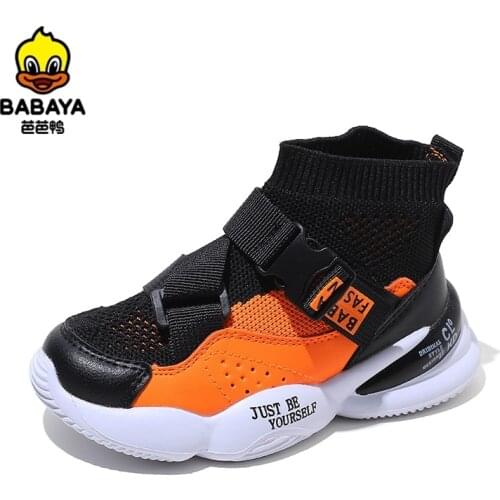 Babaya Children Sports Shoes Boys Mesh Breathable Kids Running Sneakers Girls Breathable 2020 Autumn New Net Kids Shoes for Girl