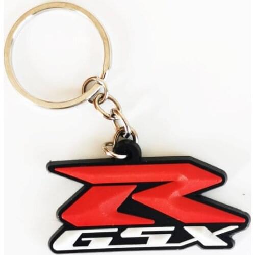For Suzuki gsxr 600 k7 suzuki gsxr 1000 gsxr 750 Suzuki Hayabusa GSX1300R Motorcycle Keychain Ring 3D Rubber Motorbike Car Cover