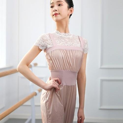 Women Jumpsuit Ballet Dance Bodysuit Baggy Sport Sweat Pants Adult Gym Dance Joggers Hip Hop Ballerina Dance Bottom Dancewear