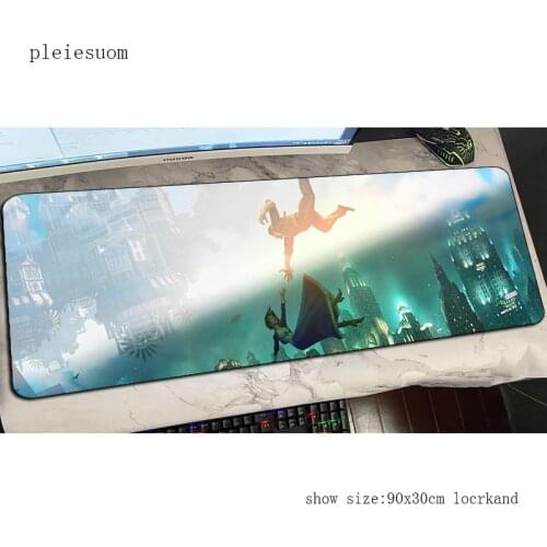 Bioshock mats Mass pattern 900x300x2mm gaming mouse pad big keyboard mousepad cute notebook gamer accessories padmouse mat