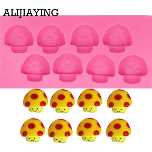 M0815 1PCS Food Grade Silicone Mushroom Shape For Silicone Cake Molds, Fondant Cake Decorate tools