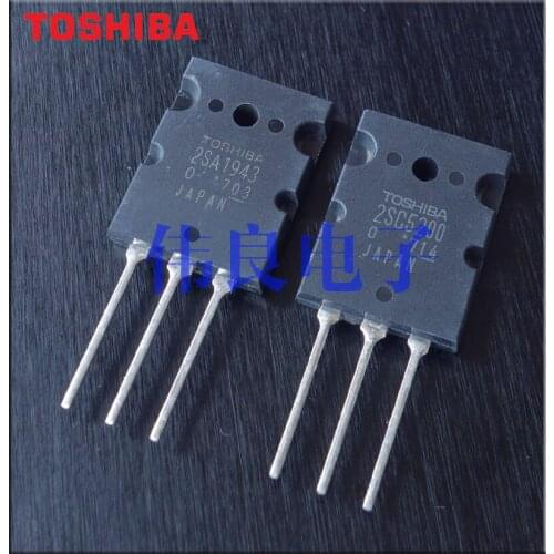 Latest 10 pairs OF Toshiba Original 2SC5200 2SA1943 /Precision Matching