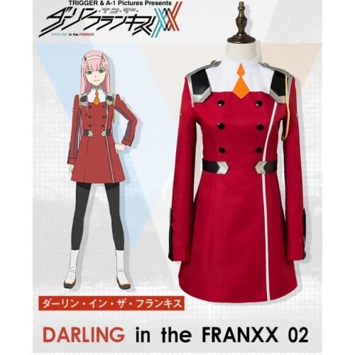 NEW!Darling in the FranXX CODE 002 Zero Two cosplay costume national team cosplay costume Uniform summer dress