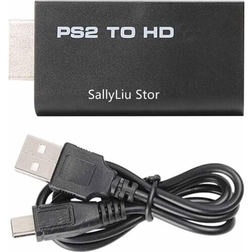For PS2 to HDMI-compatible Adapter to Display Port Male Female Converter Cable Adapter Audio Connector for HDTV PC Play