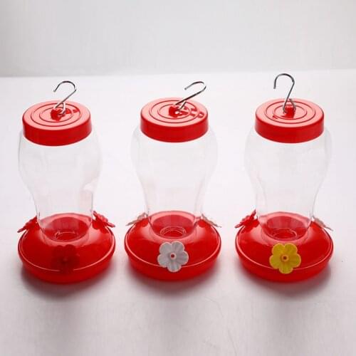 1pcs Plastics Bird Water Feeder Bottle Hanging Hummingbird Feeder Garden Outdoor