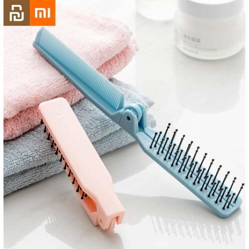 Xiaomi Dual Use Foldable Comb for Straight Hair and Curly Hair Easy To Unclog Anti Static Travel Portable Comb No Hair Damage Mi
