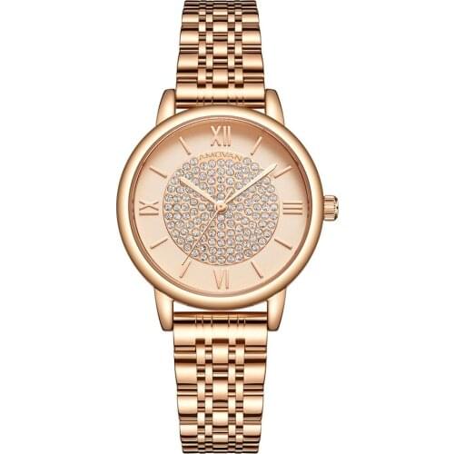 Luxury Starry Sky Dial Lady Quartz Wristwatch with Japan Movement