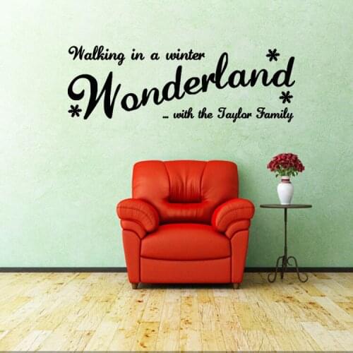 Christmas Snowflake Wonderland Wall Sticker Windows papel mural adhesivo kids room kitchen toilet Decor Home Shop Decals