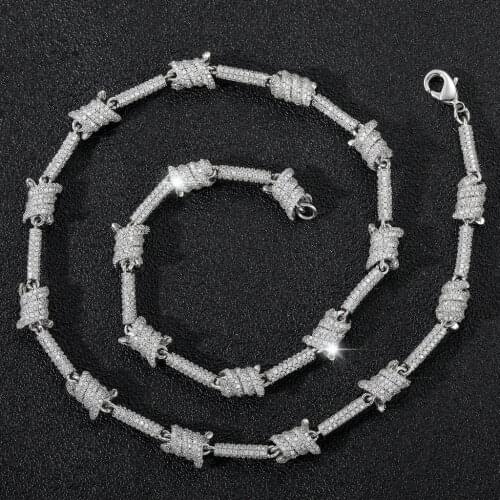 Sexy Gothic Necklace Choker Bling Cubic Zircon Full Of Rhinestone Hip Hop Jewelry Punk Rivet Choker For Women Men Iced Out Chain