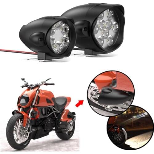 Motorcycle LED Headlight Motorbike Spotlight Headlamp 12V Motor 6 9 Head Light Lamp Scooters Fog Light Working Spotlight Refit