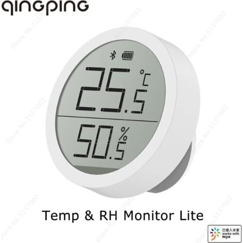 Youpin Qingping Bluetooth Thermometer Hygrometer Temperature and Humidity Sensor Data Storage LCD Ink Screen Lite Edition