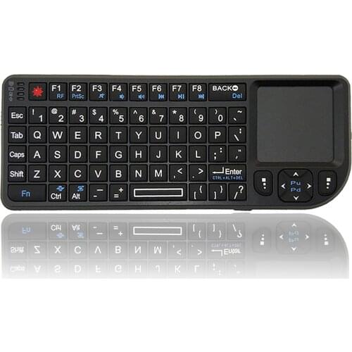Brand 2.4GHz Wireless Touchpad/Rechargeable Provides IR Function Ultra Mini Thin USB Backlit Meeting Keyboard For PS3/4 XBOX 360