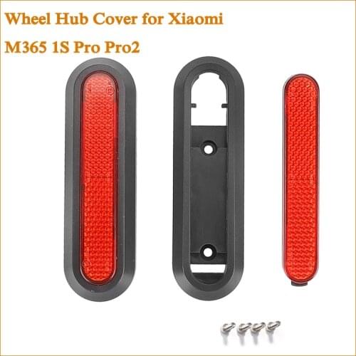 Rear Safety Wheel Hub Cover Reflective Protect Shell Sticker for Xiaomi M365 PROP RO 2 1S Electric Scooter Accessories Parts