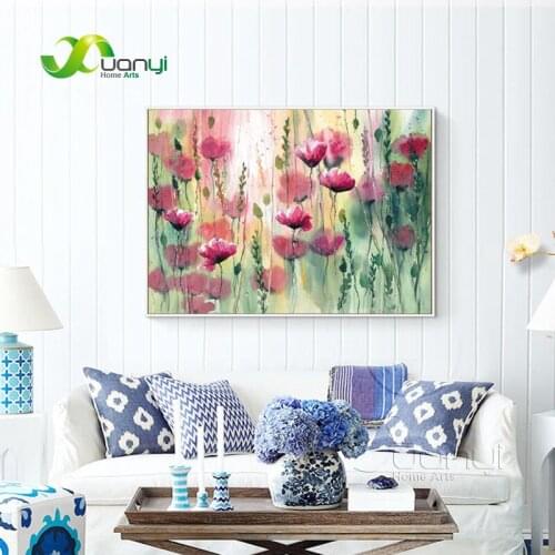 1 Panel Abstract Flower Watercolor Painting Picture Canvas Wall Decor Art Watercolor Flower Painting Home Art Cuadros Unframed