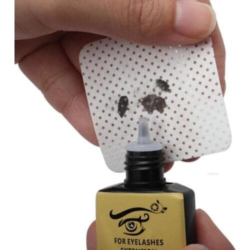 1000PCS Eyelash Glue Remover Wipe Lint-Free Paper Cotton Wipes Glue Bottle Mouth Cleaning Remover Paper Cleaner Pads