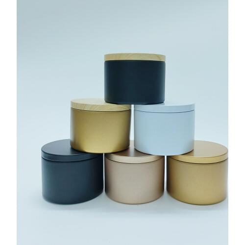 12 Pcs Candle Tins Cans with Lids 8oz Metal Round Candle Containers for DIY Candle Making Arts & Crafts, Storage