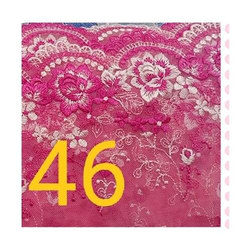 12cm 4.72inch Wide -11yards/Lot Embroidered Floral Tulle Lace Trim,Mesh Embroidery Lace Trim