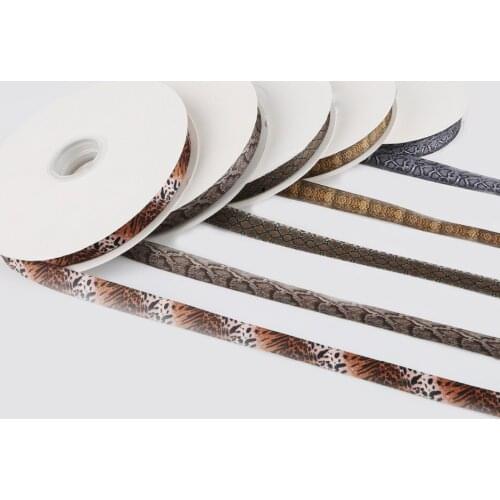 2yards/lot Snake Skin Ribbon 1.5cm Sexy Stlye Ribbons For Decoration Garment Bags Shoes Crafts Home Textile DIY Material