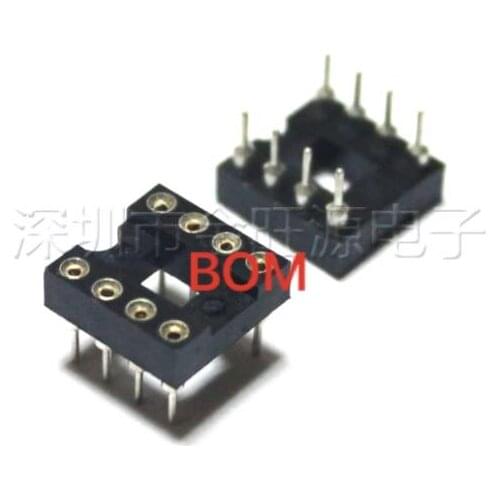 20pcs DIP8 Round Hole 8 Pins 2.54MM DIP IC Sockets Adaptor Solder Type 8 PIN IC Connector