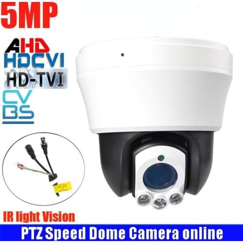 4-inch AHD/CVI/TVI/CVBS HD PTZ camera high Middle Speed dome Camera 5MP 10x Auto zoom IR 30m indoor security camera