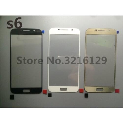 50pcs/lot NEW Original High Quality LCD Front Touch Screen Glass Outer Lens For Samsung Galaxy s6 G920 G920F Replacement