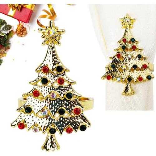 6Pcs/Set Convenient Excellent Workmanship Beautiful Napkin Clip 2 Colors Napkin Clip Visual Effect for Banquet