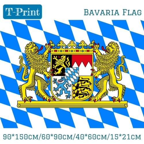 90*150cm/60*90cm/40*60cm/15*21cm German Bavaria Flag