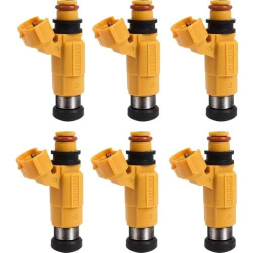 6Pcs Automotive Fuel Injector for Yamaha F150 Mitsubishi 1997-2004 Diamante 3.5L V6/97 Montero 3.0L V6 MD319792 CDH275