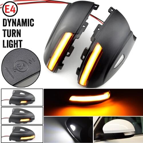 Dynamic Turn Signal+ puddle lights for VW Tiguan MK1 I 2008-2016 light LED Blinker side mirror lamp arrow Sharan 2012-2015