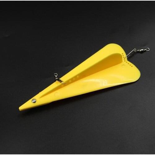 Fishing Diving Board Plastic Material With Rotating Ring For Outdoor Fishing Trolling Diving Lead Planer Board Fishing Tools
