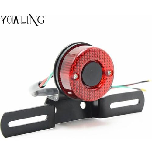 Hot selling Universal The motorcycle tail light Brake Tail lights Rear License Lamps motorcycle for Universal Chopper Custom 12V