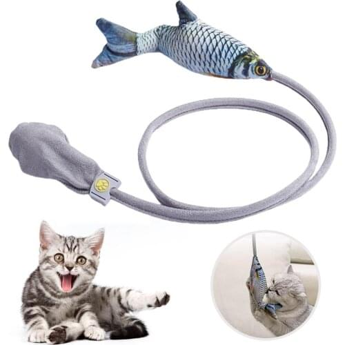 Simulation Plush Fish Shape Toy Interactive Funny Chew Toy For Pet Multifunctional Soft Cat Fish Toys