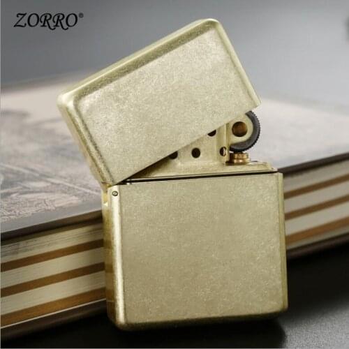 Zorro Kerosene Lighter Waterproof Sealing Lighter Thickened Heavy Gasoline Lighter Pure Copper Z912 Business Gift