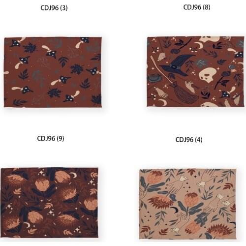 Halloween skull pumpkin place mats for dining table placemats for table coffee table decor table decoration accessories Table