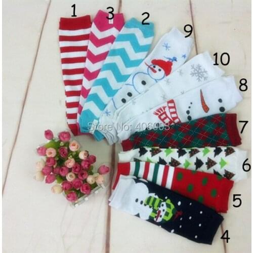 2014 Christmas cotton leg warmers girl socks football leg warmers red knee high socks baby girls leg warmers free shipping
