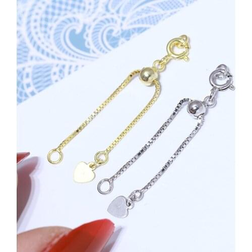 925 Silver Fashion Jewelry Findings Wholesale Necklace Bracelet Clasps and Hooks Jewellery Accessory Parts Settings, 3pcs/lot
