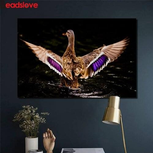 Needlework Diamond Painting animal duck Diamond Embroidery Full Drill Square Rhinestone Mosaic Picture by numbers hobby gift