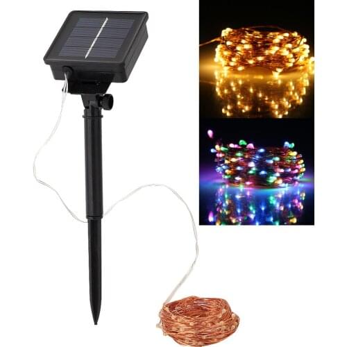 10M 100LED Outdoor Solar Lamps LEDs Solar String Lights Fairy Holiday Christmas Party Garlands Solar Garden Waterproof Lights