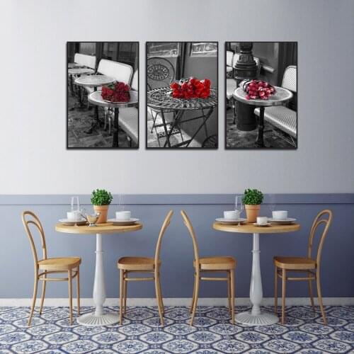 No Framed Wall Art Canvas Painting Scenic rose flowers Picture Home Decor On Canvas Modern Wall Prints Artworks