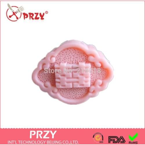 New year Chinese characters happyness Modelling soap mold fondant Cake decoration mold Handmade soap mold wholesale