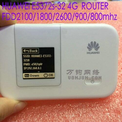Unlocked 150Mbps 4g Portable Wifi Router E5372 Mobile Hotspot E5372s-32 support APP
