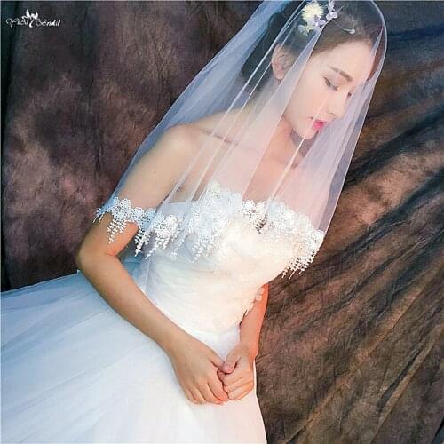 RSV65 Real Pictures Yiaibridal Bridal Bridal Veil Two-Layer Ivory