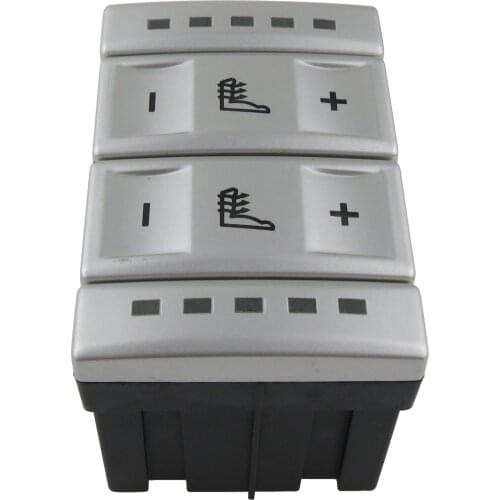 Silver Seat Heating Button Control Switch 6M2T-19K314-AC BS7T19K314AB 6M2T19K314AC For Ford S-MAX Galaxy MK3 Mondeo MK4