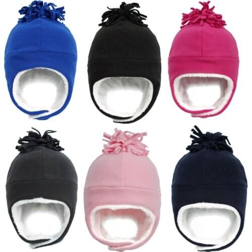 Baby Infant Boys Girls Kids Winter Hat Toddler Fleece Lined Windproof Earflap Warm Cap Hat