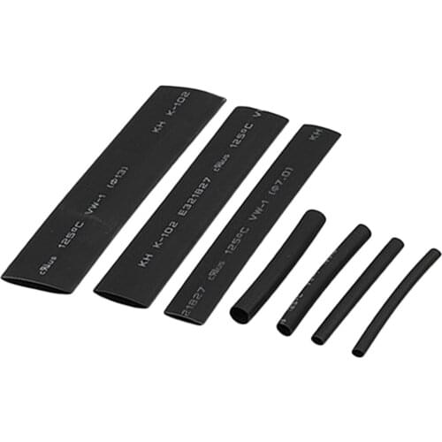 127pcs Heat Shrink Tube 3.5mm 5mm 7mm 10mm 13mm Heat Shrink Tubing Shrinkable Wrap Wire Cable Sleeve Kit Polyethylene