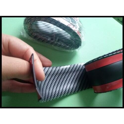 Universal car sticker 5D carbon fiber threshold rubber protection pad for Volvo V60 S60 XC60 XC40 360c V90 V40