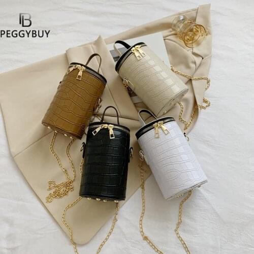 Retro High-quality Cylinder Mobile Phone Small Bag Female 2021 Trendy Fashion Ladies Casual Messenger Shoulder Bag Handbag