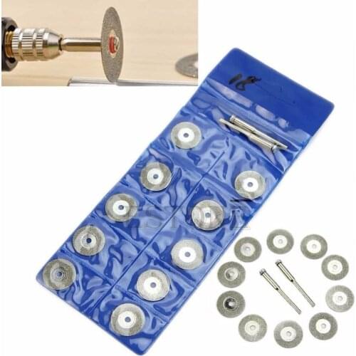 10pcs 18mm Rotary Tool Circular Saw Blades Cutting Discs Mandrel Dremel Cutoff Dls HOmeful