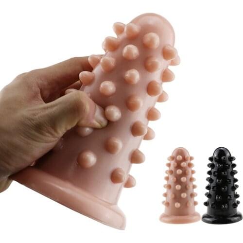 Big anal plug beads anal dildo raised dots sex toys for women men huge rivet cone shape butt plug anus massage vagina stimulate